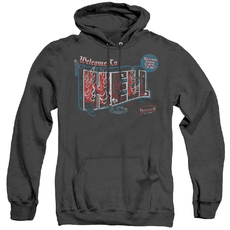 Supernatural Welcome - Heather Pullover Hoodie Solo Sleeve Pullover