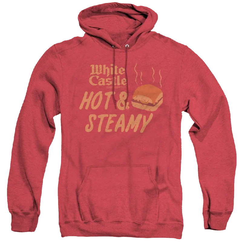 White Castle Hot & Steamy - Heather Pullover Hoodie dolman Sleeve Top
