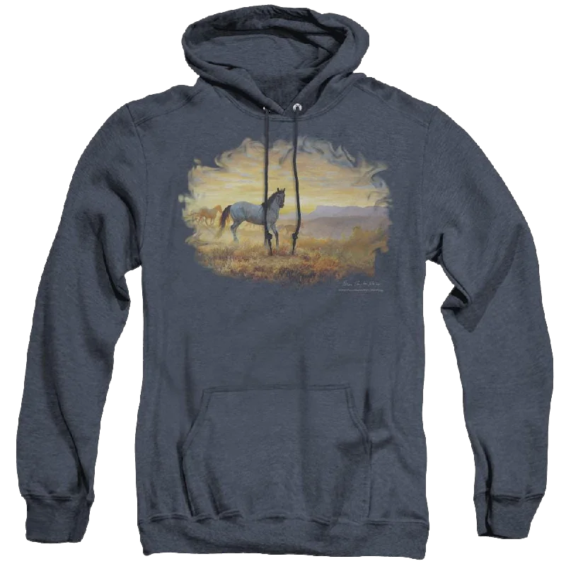 Wild Wings Dust At Dawn - Heather Pullover Hoodie Bell Sleeve Stylish