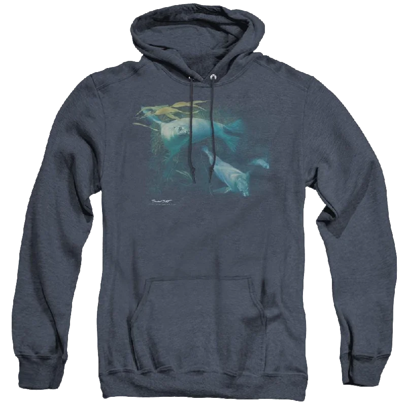 Wild Wings Kelp Patrol - Heather Pullover Hoodie Zipper Front Cardigan