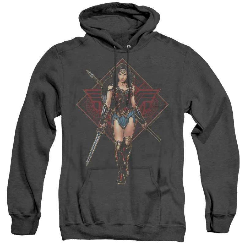 Wonder Woman Movie Warrior - Heather Pullover Hoodie Angora Wool Cozy