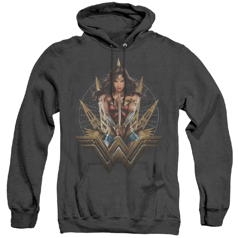 Wonder Woman Movie Wonder Blades - Heather Pullover Hoodie Thick Cable Knit