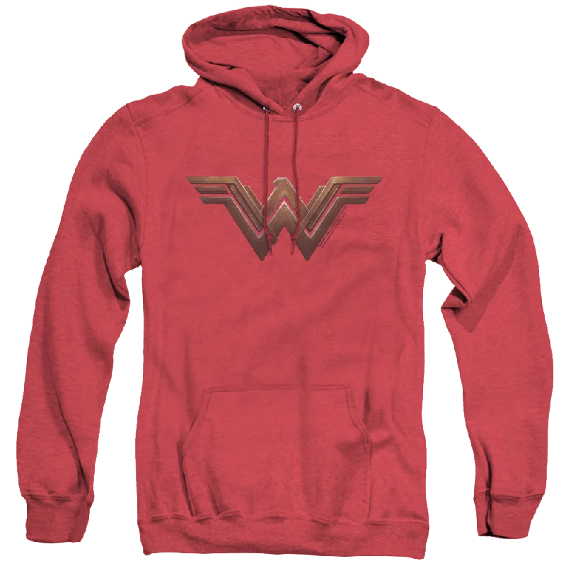 Wonder Woman Movie Wonder Woman Logo - Heather Pullover Hoodie Chenille Soft Sweater Wonder Woman Movie Wonder Woman Logo - Heather Pullover Hoodie Chenille Soft Sweater