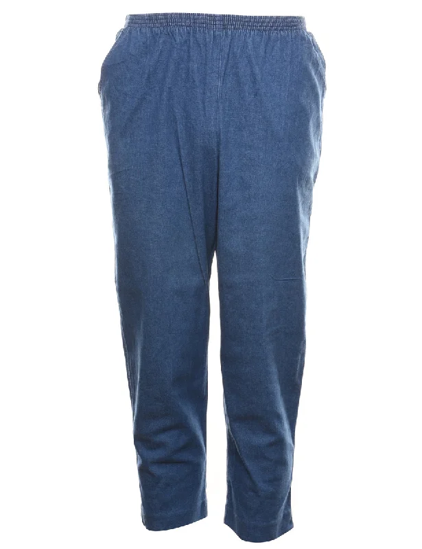 Alfred Dunner Casual Medium Wash Denim Trousers - W28 L25 Trousers versatile functional