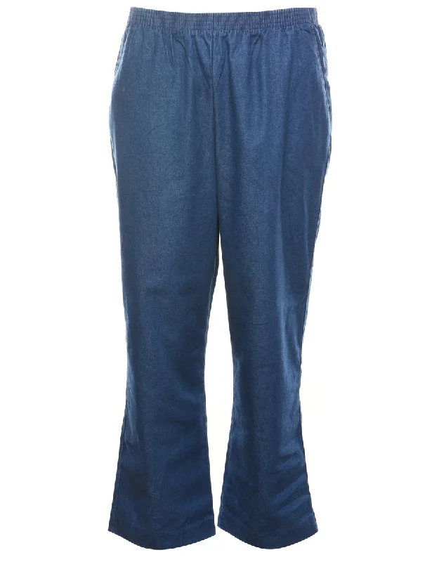 Alfred Dunner Casual Medium Wash Denim Trousers - W30 L27 Trousers chic elegant