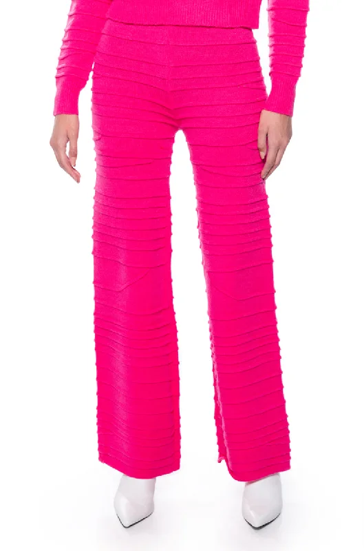 ANGEL ENERGY WIDE LEG KNIT TROUSER Trousers Denim Distressed