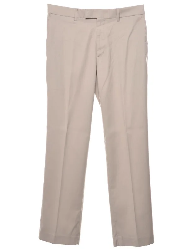 Axist Suit Beige Classic Trousers - W34 L32 Trousers Corduroy Warm