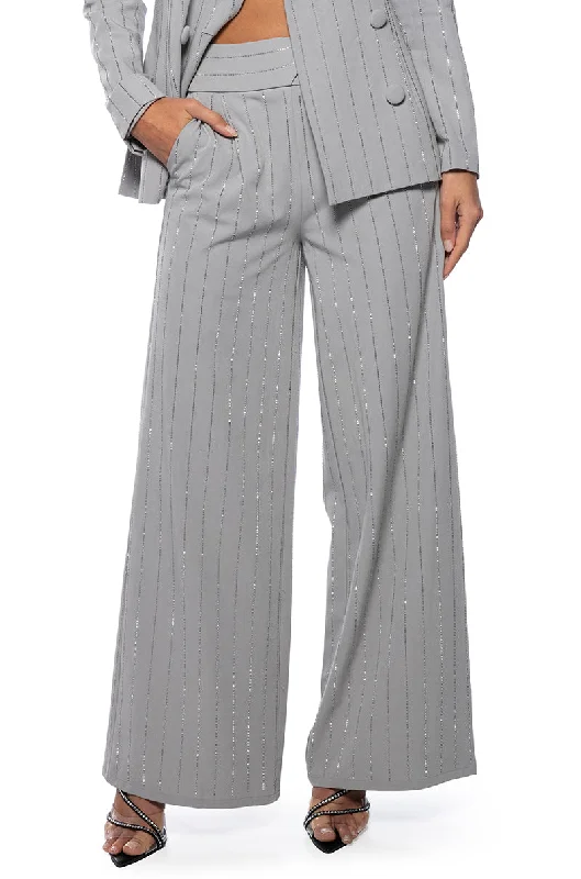 BE ABOUT IT PINSTRIPE TROUSER Trousers Winter Warm