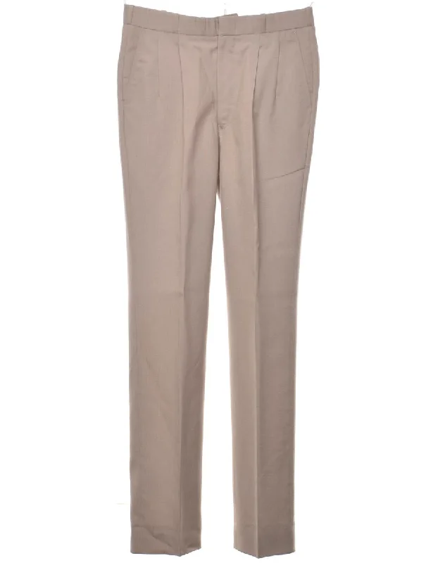 Beige Classic Trousers - W30 L34 Trousers Review Highly