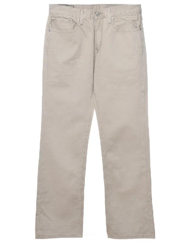 Beige Levi's Straight-Fit Trousers - W34 L33 Trousers Versatile Stylish