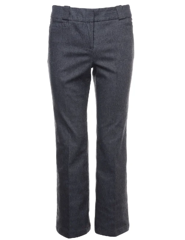 Beyond Retro Reworked Cropped Dana Tapered Trouser - W33 Trousers Pleated Formal