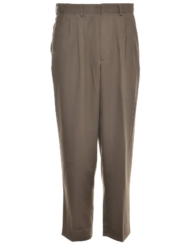 Beyond Retro Reworked Lewis Cropped Smart Trousers - W33 Trousers High Rise Slim Fit Beyond Retro Reworked Lewis Cropped Smart Trousers - W33 Trousers High Rise Slim Fit