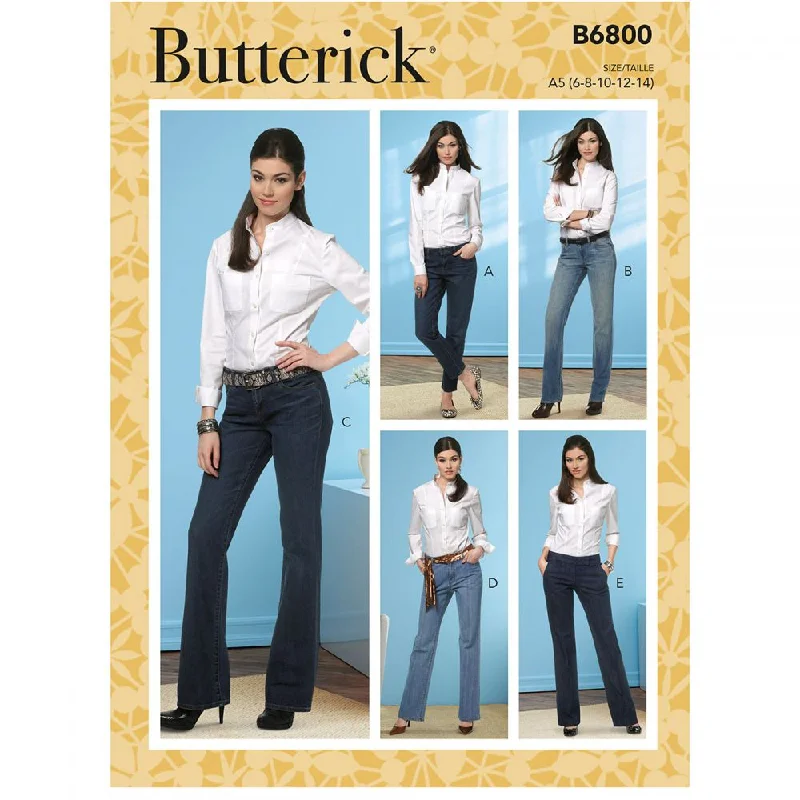 Butterick Jeans and Trousers B6800 Trousers Versatile Stylish