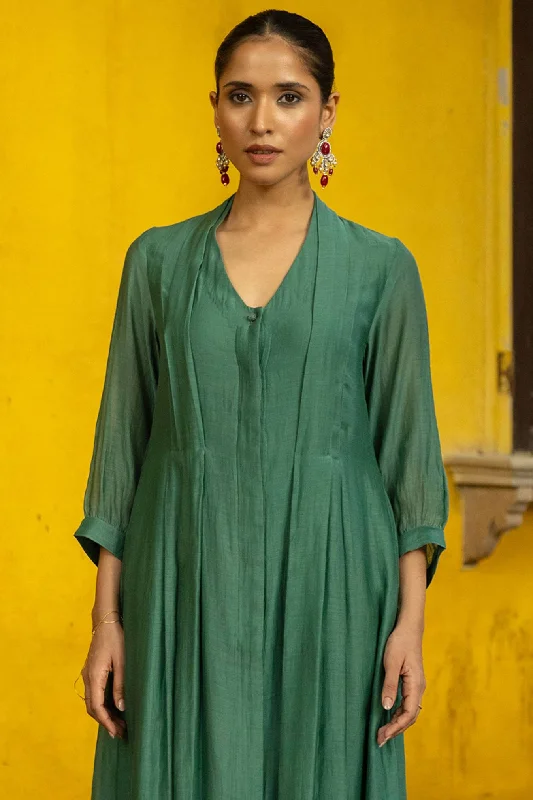 Chanderi Kurta Dress with Pants Trousers Canvas Durable