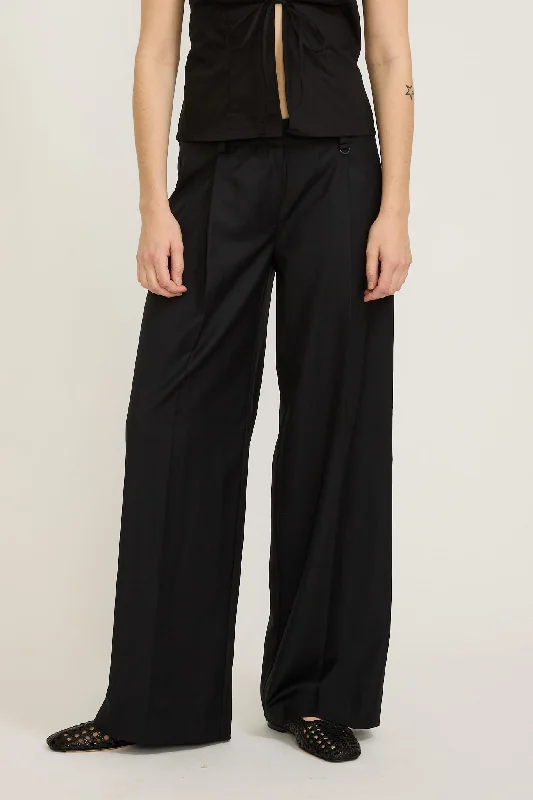 Compound Trouser Black Trousers Trousers Formal