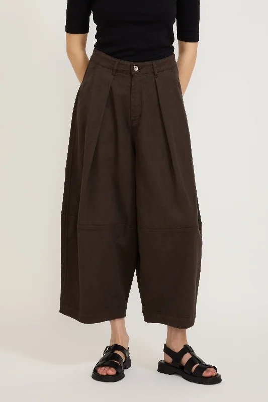 Deadbeat Trouser Dark Brown Trousers Satin Smooth