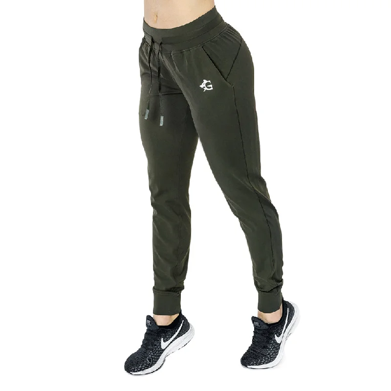 Fitness Trousers, Green Trousers Flared Retro