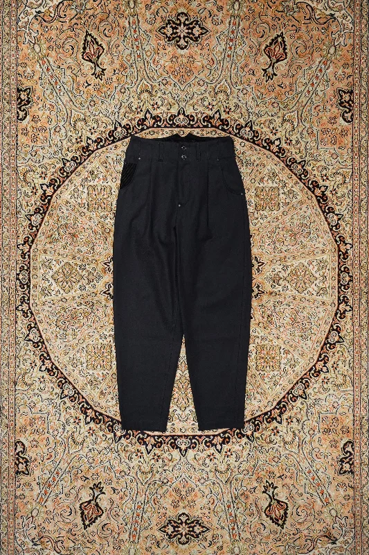 PLEATED WESTERN TROUSER (INDIGO) Trousers trendy modern