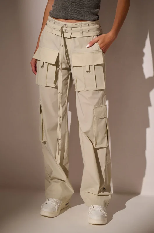 ON THE MOVE TROUSER Trousers Elastic Waist Soft