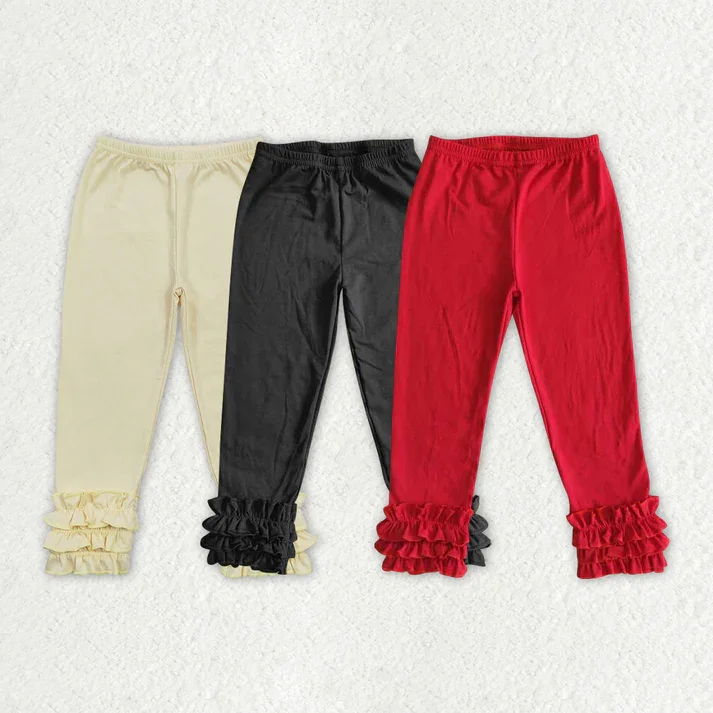 RTS NO MOQ Three-layer lace solid color trousers - three colors optional Trousers stylish elegant RTS NO MOQ Three-layer lace solid color trousers - three colors optional Trousers stylish elegant