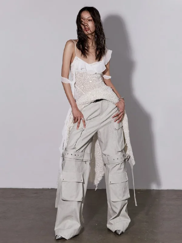 Heavyweight Cotton Work Trousers【s0000007271】 Trousers Party Sparkling