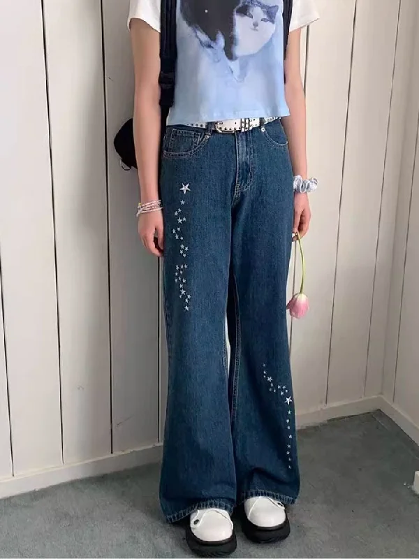 Micro Straight Denim Trousers【s0000007709】 Trousers sophisticated sleek