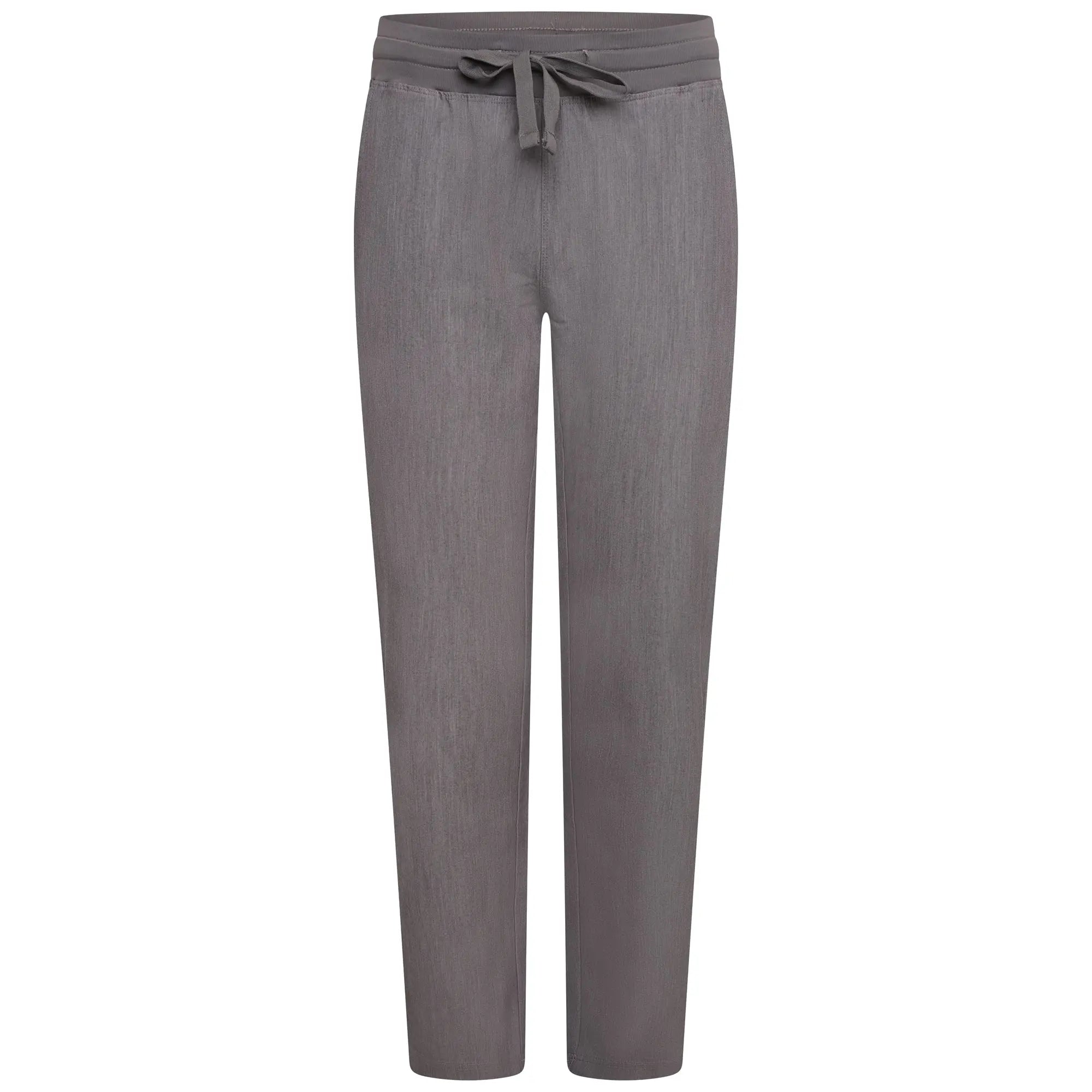 Simki Women's Arlo Straight Leg Scrub Trouser - Charcoal Skinny Trousers Denim Stretchy