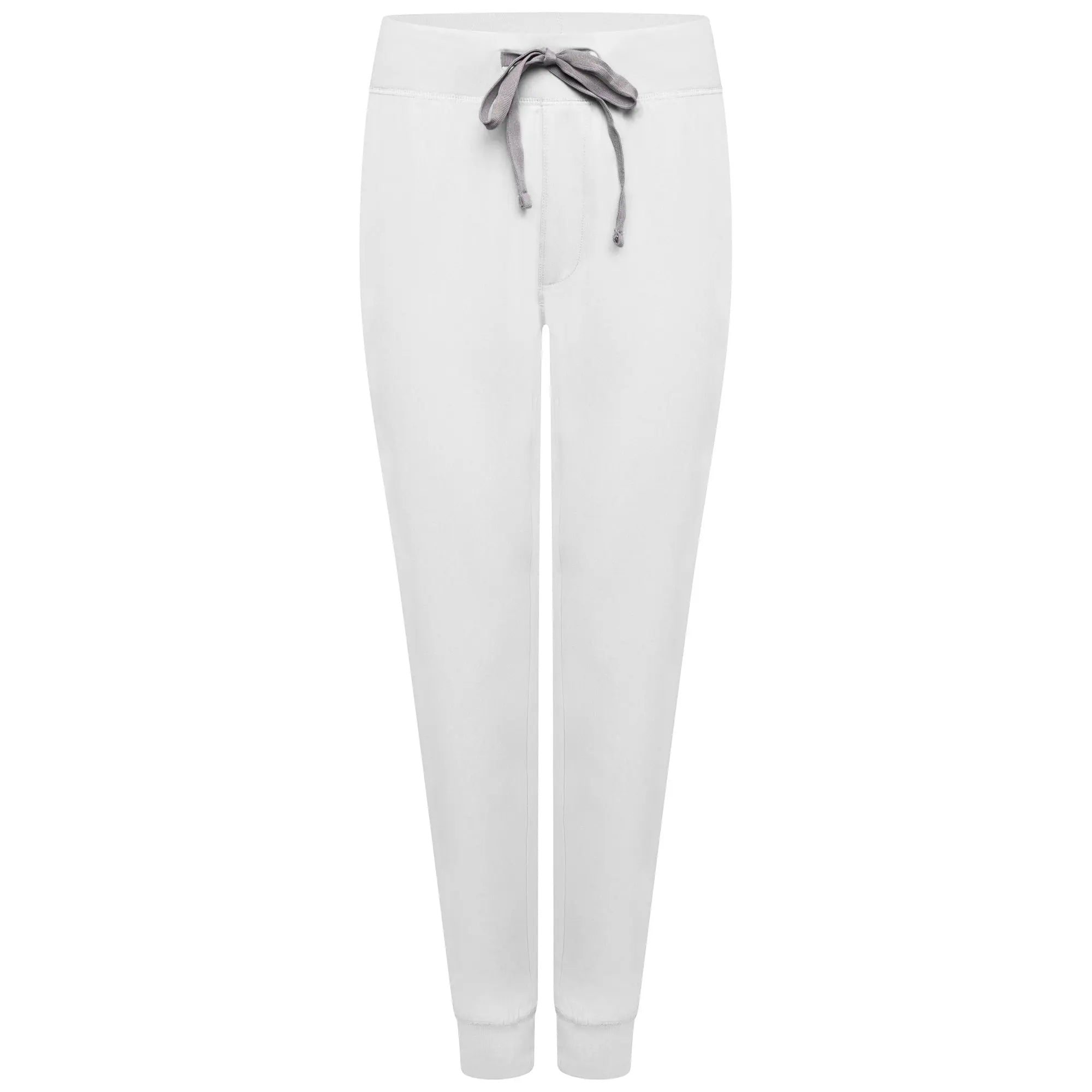 Simki Women's Neo Jogger Scrub Trouser - White Trousers Harem Relaxed Fit