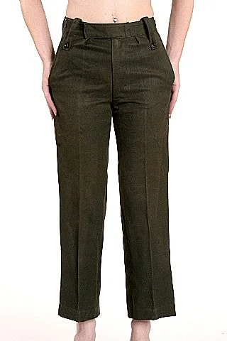 Vintage British Worsted Wool Trousers Trousers Print Floral