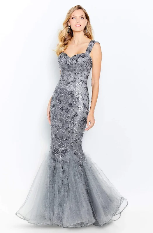 Cameron Blake - 120624 Sequined Sweetheart Mermaid Dress