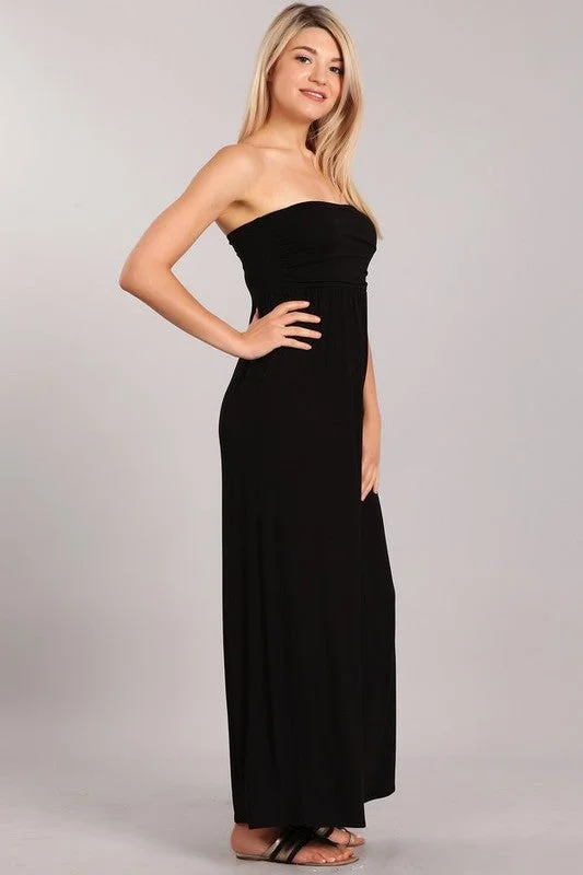 Chatoyant Tube Dress Black