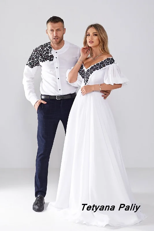Dress Taisia and embroidered Tikhon