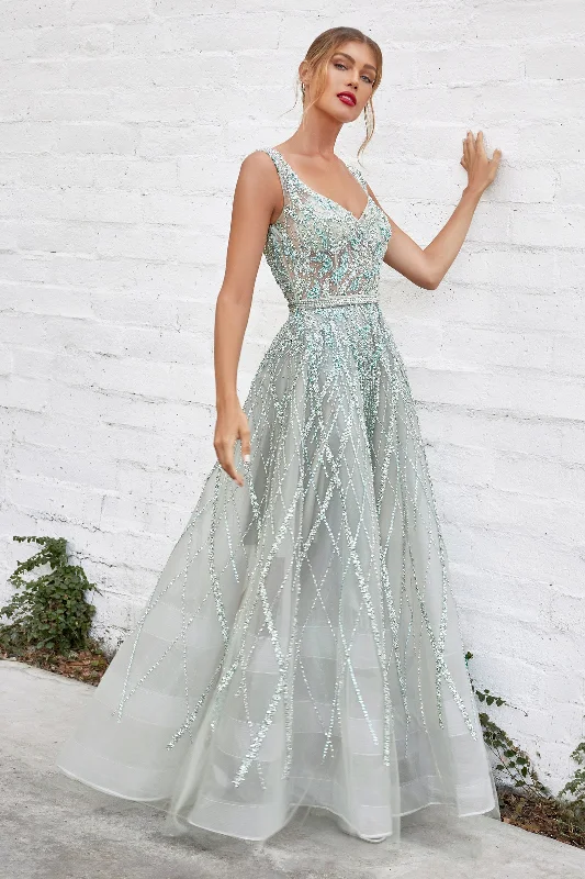 Enchanting Embroidered Gown: A Vision of Elegance for Special Occasions