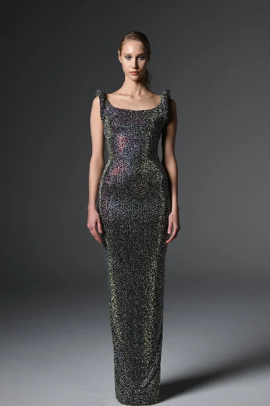 Fully crystal studded dress
