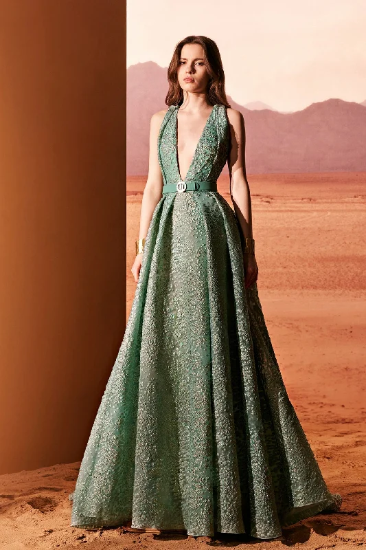 Fully sequined jacquard dress