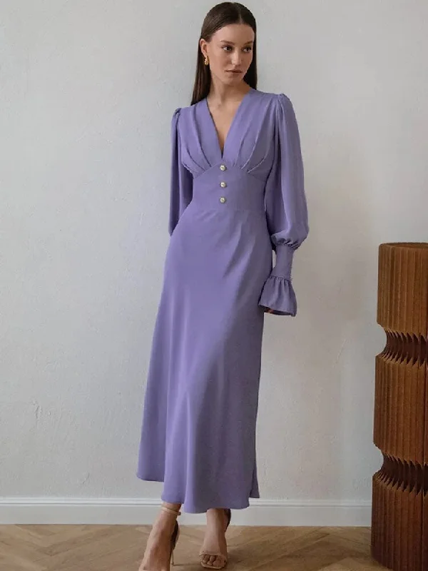 New Lantern Slim Fit Ankle length Dress CODE: READY1181