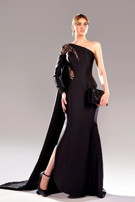 One sleeve tesla dress
