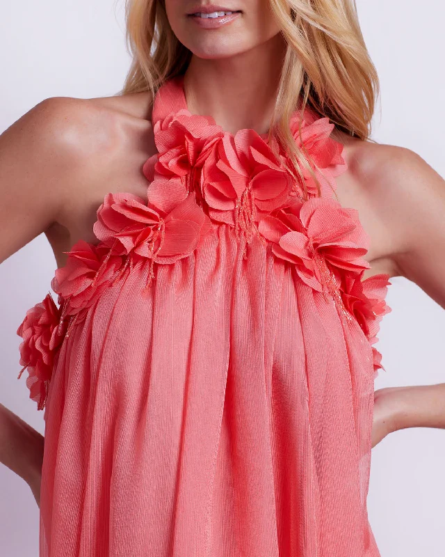 PatBo Hand Embroidered 3D Gown