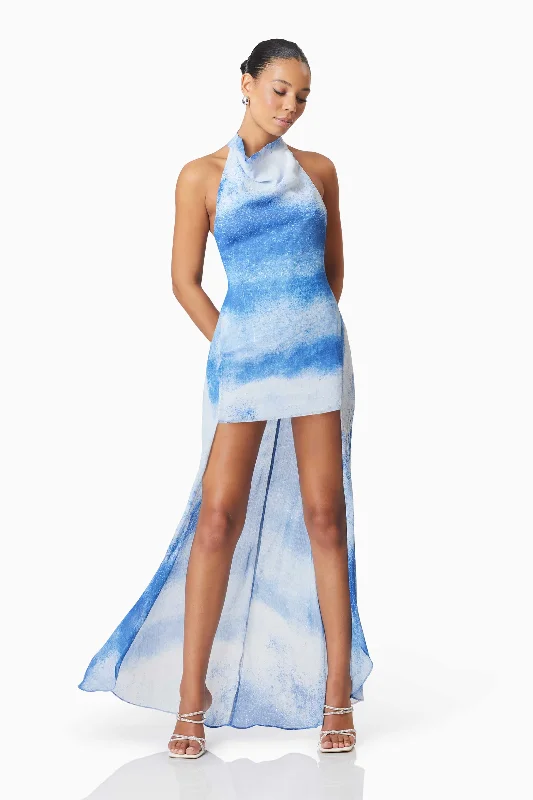 QUILLA BLUE MULTI DRESS