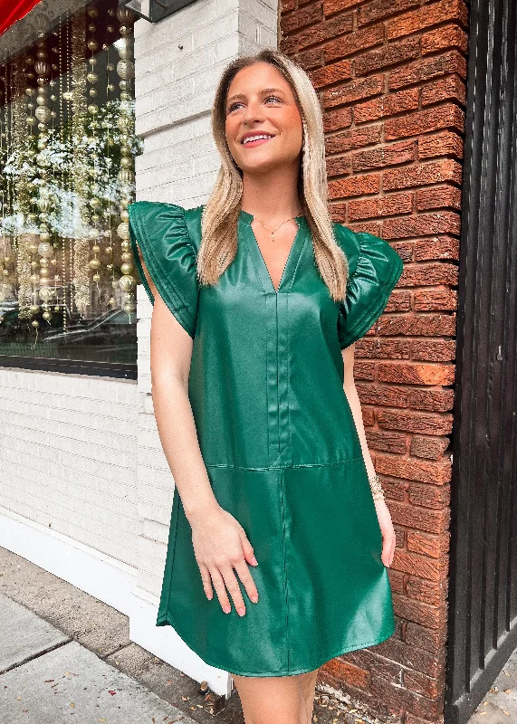 THML: Adeline Leather Dress